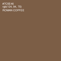 #7C5E46 - Roman Coffee Color Image